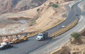چهار خطه شدن مسیر ورودی مسجدسلیمان در محدوده پیربَتولی به سمت لالی