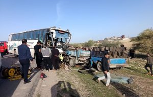 حادثه ی تصادف محور شوشتر ۶ کشته برجای گذاشت