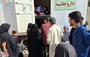 ارائه خدمات جامع پزشکی و حمایتی رایگان توسط جمعیت هلال احمر به روستای چمیان