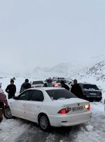 انسداد محور خوزستان به چهارمحال در پی بارش شدید برف