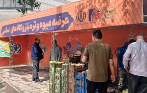غرفه های عرضه ی میوه تنظیم بازار با هدف تهیه میوه با قیمت مناسب و مصوب